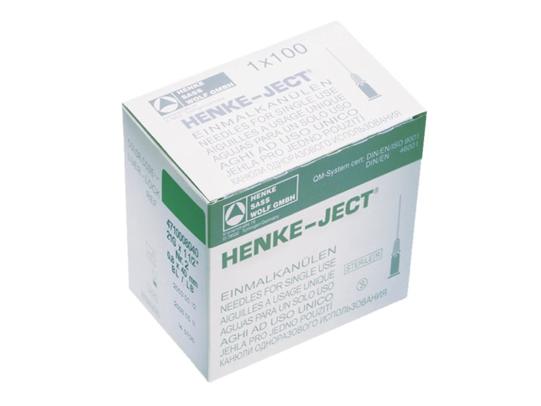 HSW Fine-Ject Non-Coring Hypodermic Needle 25g x 2"