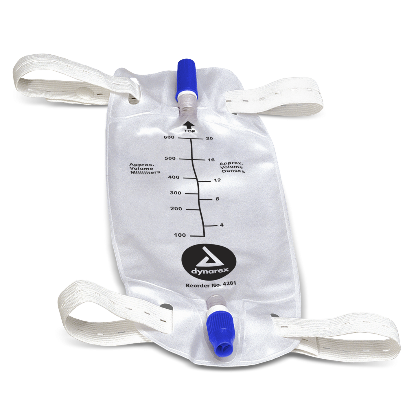 Urinary Leg Bags with Valve, Medium, 600 mL, Sterile