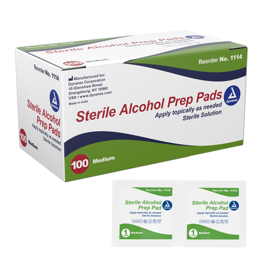 Sterile Alcohol Prep Pads, Medium  (A4245)