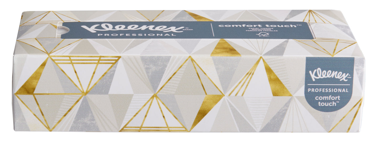 Kleenex® Facial Tissue, 8.5" x 8.5", 2-Ply, White